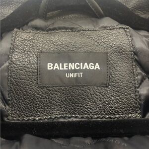 Balenciaga Black Shearling Jacket